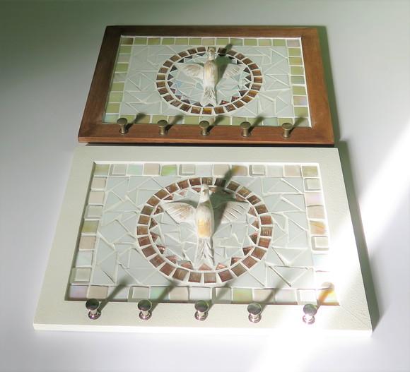 Porta Chaves Mosaico Divino Bege
