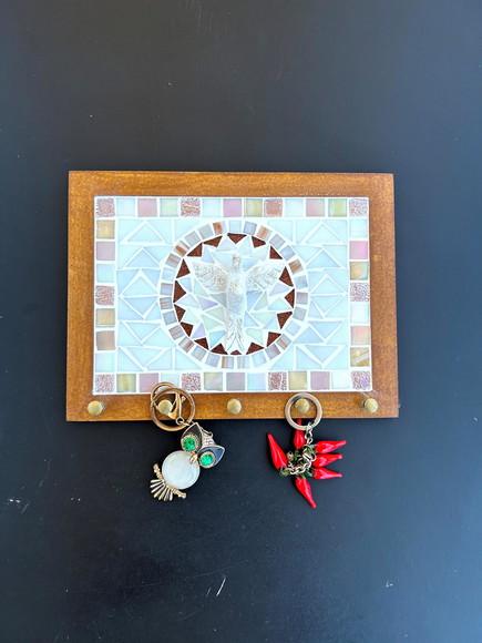 Porta Chaves Mosaico Divino Rosé