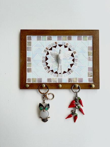 Porta Chaves Mosaico Divino Rosé