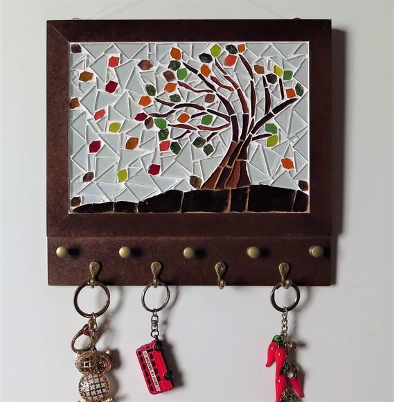 Porta Chaves Mosaico Outono