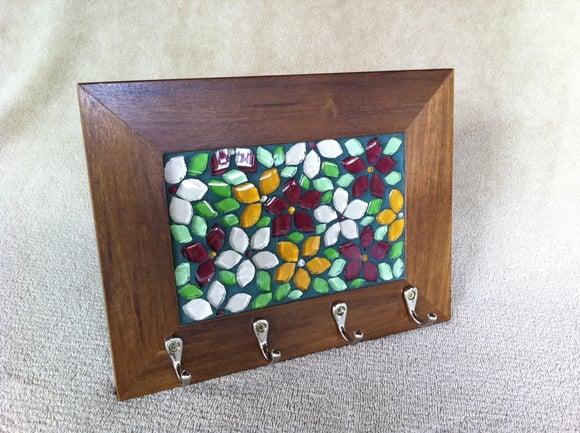 Porta Chaves Mosaico Primavera