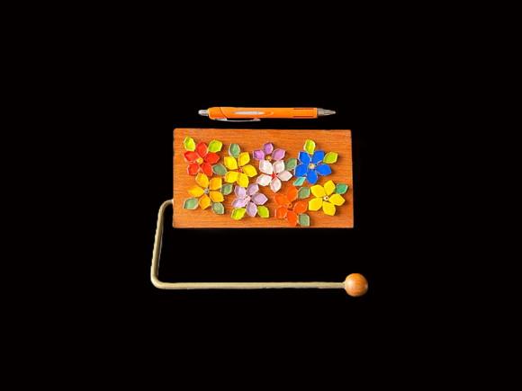 Porta Papel Higiênico em Mosaico Flores
