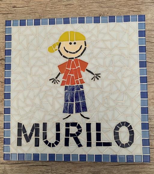 Quadrinho Maternidade Menino em Mosaico
