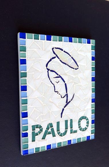 Quadrinho Porta Maternidade em Mosaico