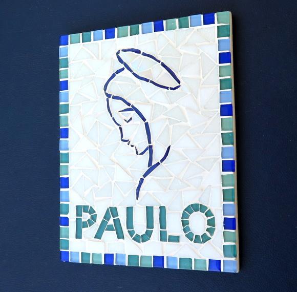 Quadrinho Porta Maternidade em Mosaico