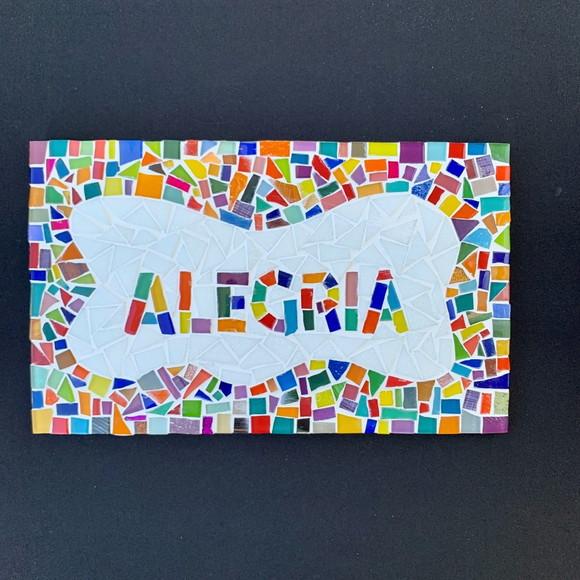 Quadro Alegria em Mosaico