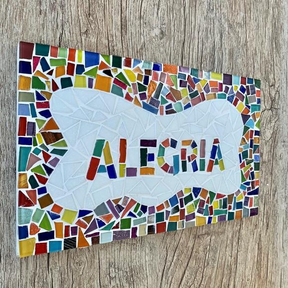 Quadro Alegria em Mosaico