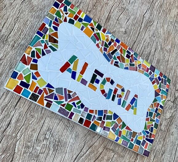 Quadro Alegria em Mosaico