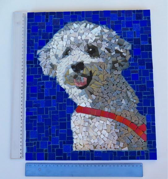 Quadro em Mosaico Cachorro
