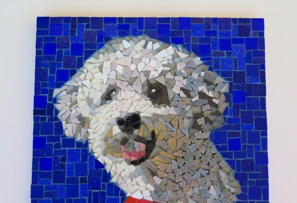 Quadro em Mosaico Cachorro