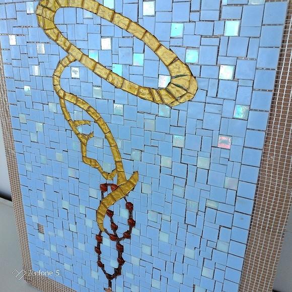 Quadro em Mosaico Nossa Senhora para Aplicação em Parede