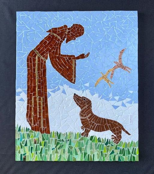 Quadro em Mosaico São Francisco de Assis