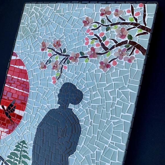 Quadro em Mosaico Sol Nascente