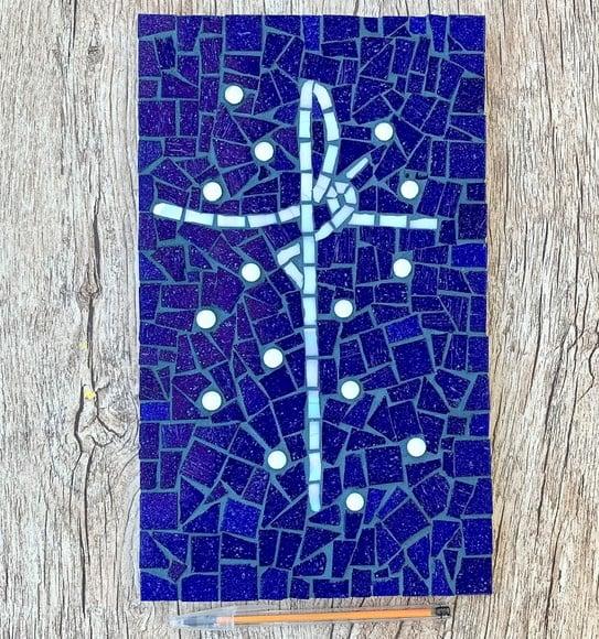 Quadro Fé em Mosaico