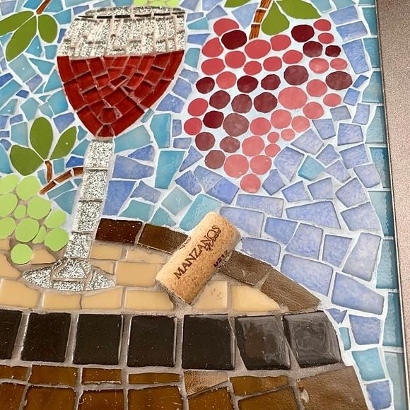 Quadro em Mosaico Vinho