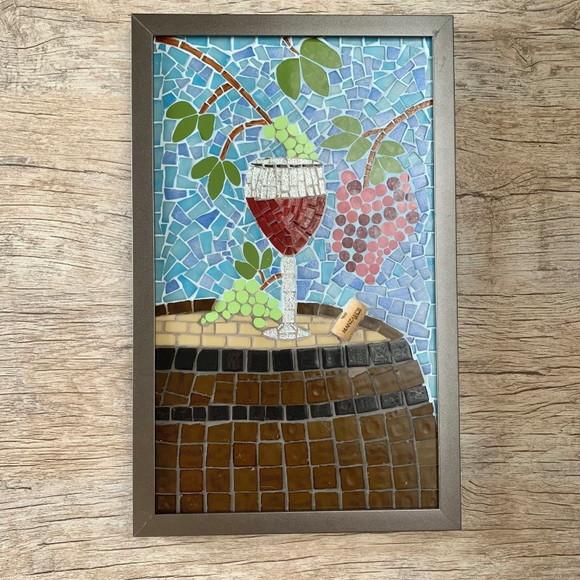 Quadro em Mosaico Vinho