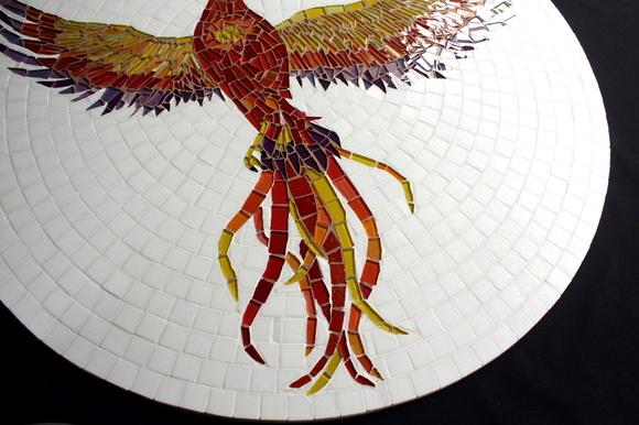Quadro Fênix em Mosaico