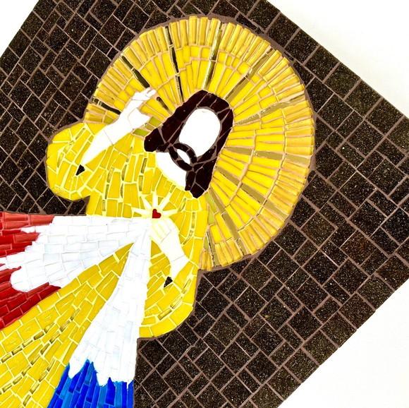 Quadro Jesus Misericordioso em Mosaico