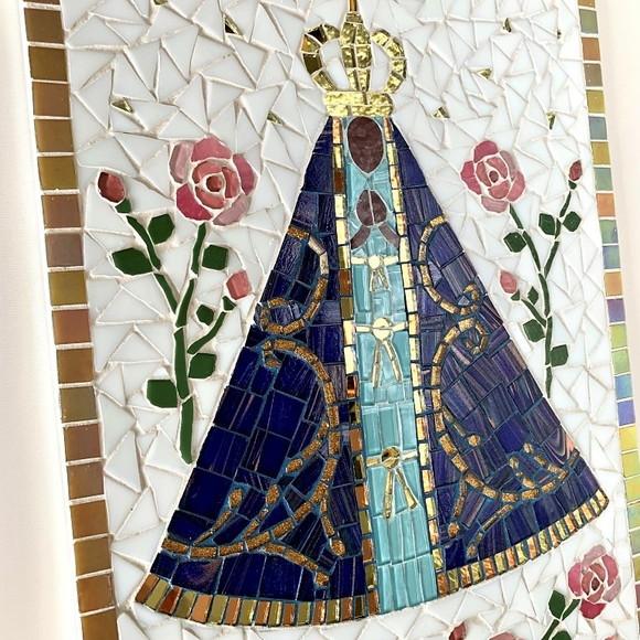 Quadro Nossa Senhora Aparecida em Mosaico Área Externa
