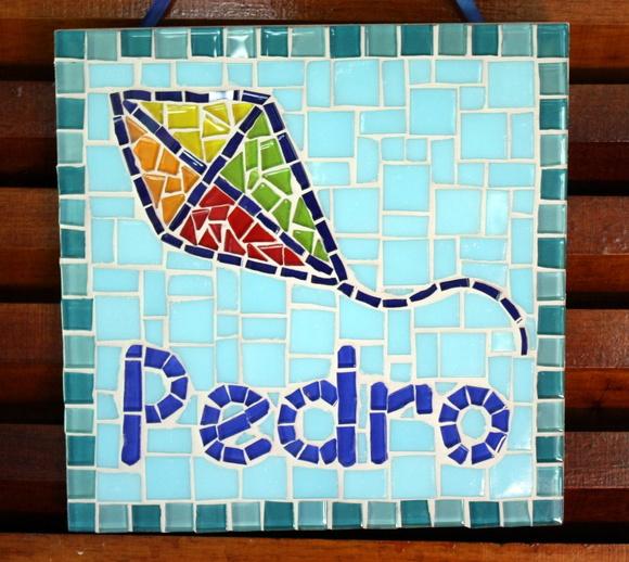 Quadro para Maternidade Pipa em Mosaico