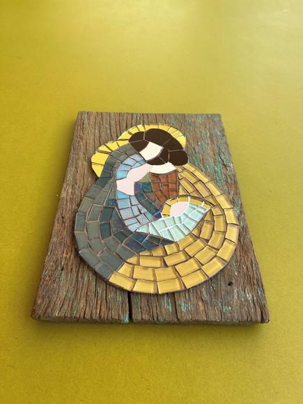 Quadro Sagrada Família em Mosaico