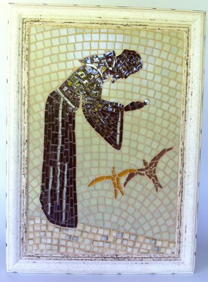 Quadro São Francisco de Assis em Mosaico