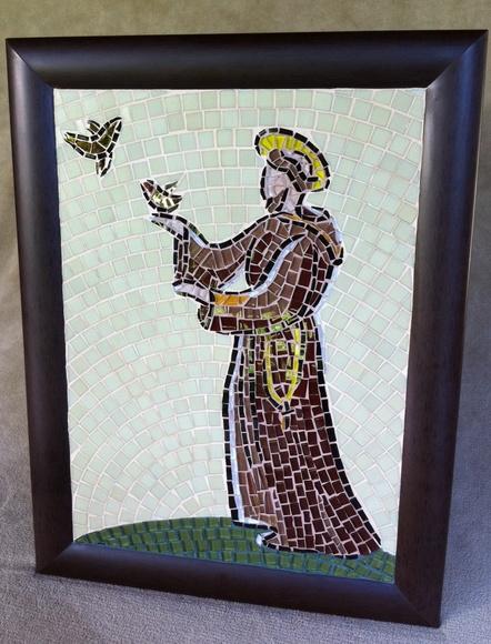 Quadro São Francisco de Assis em Mosaico