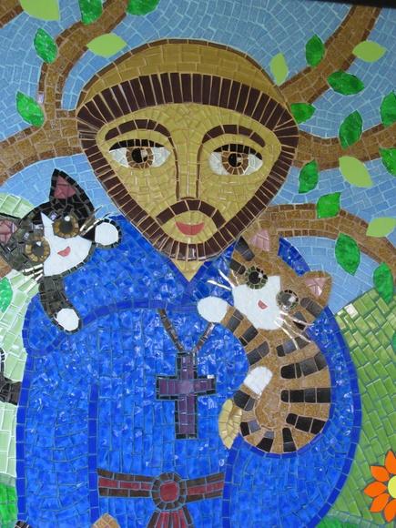Quadro São Francisco em Mosaico