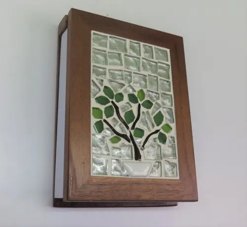 Bloco de Anotações em Mosaico Bonsai