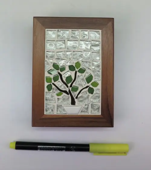 Bloco de Anotações em Mosaico Bonsai