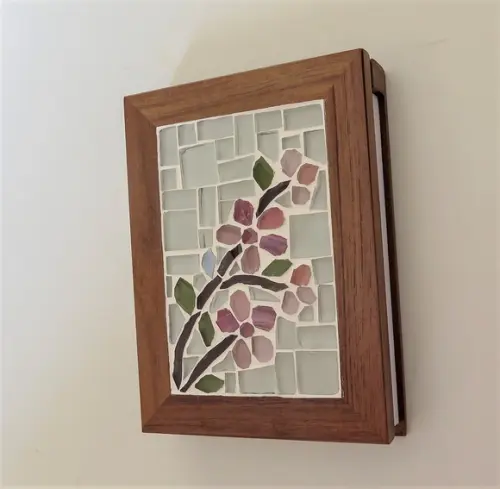 Bloco de Anotações em mosaico Cerejeiras