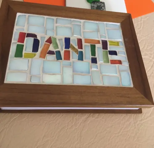 Bloco de Anotações em Mosaico Personalizado