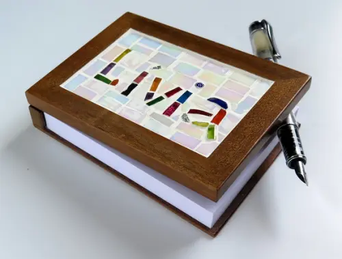 Bloco de Anotações em Mosaico Personalizado