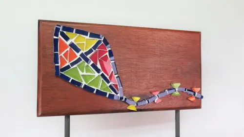 Cabideiro e Porta Papel Mosaico Pipa