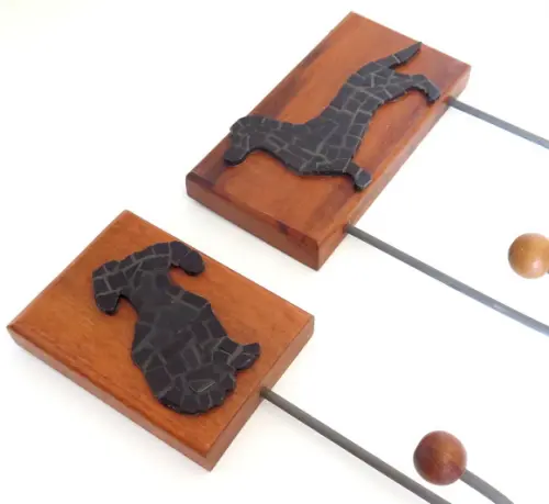 Cabideiro em Mosaico Dachshund
