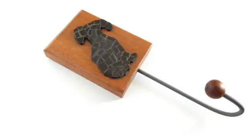 Cabideiro em Mosaico Dachshund