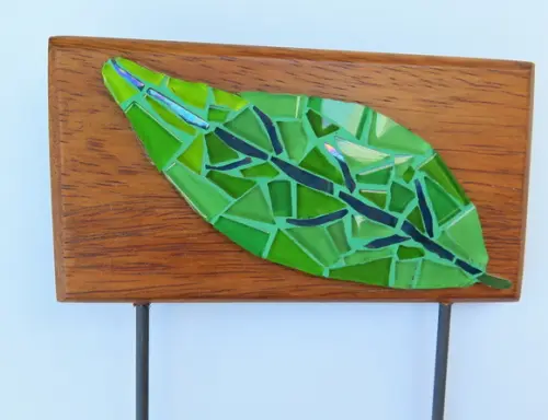 Cabideiro em Mosaico Folha 2 Ganchos