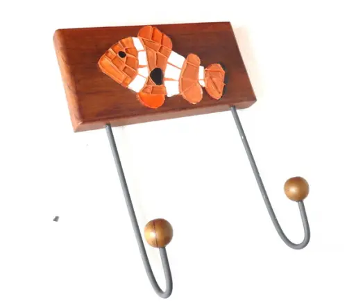 Cabideiro em mosaico Peixe Nemo