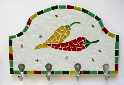 Cabideiro em Mosaico Pimentas