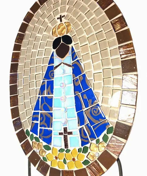 Cabideiro Nossa Senhora em Mosaico