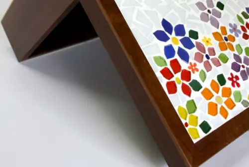 Caixa de Chá em Mosaico Primavera