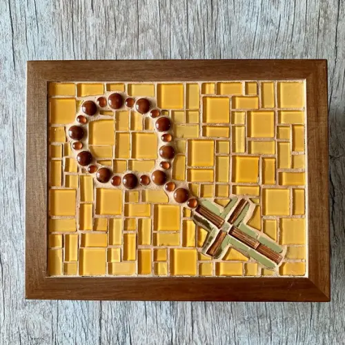 Caixa Multiuso em Mosaico Terço
