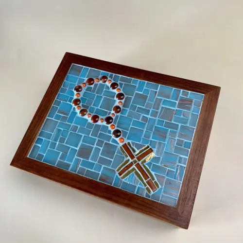 Caixa Multiuso em Mosaico Terço