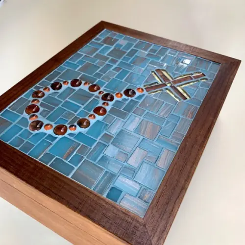 Caixa Multiuso em Mosaico Terço