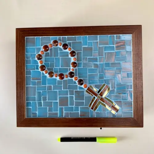 Caixa Multiuso em Mosaico Terço