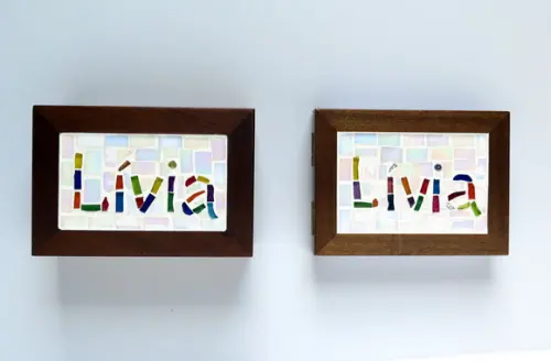 Caixa Porta Cartões em Mosaico Personalizado