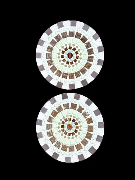 Descanso de Panelas em Mosaico Mandala (jogo de Dois)