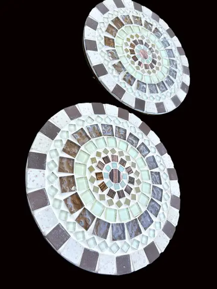 Descanso de Panelas em Mosaico Mandala (jogo de Dois)