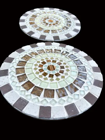 Descanso de Panelas em Mosaico Mandala (jogo de Dois)