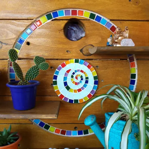 Estante Rústica Sustentável Espiral Prateleiras Desmontadas